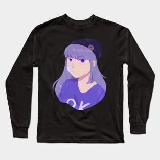 Purple Girl Long Sleeve T-Shirt